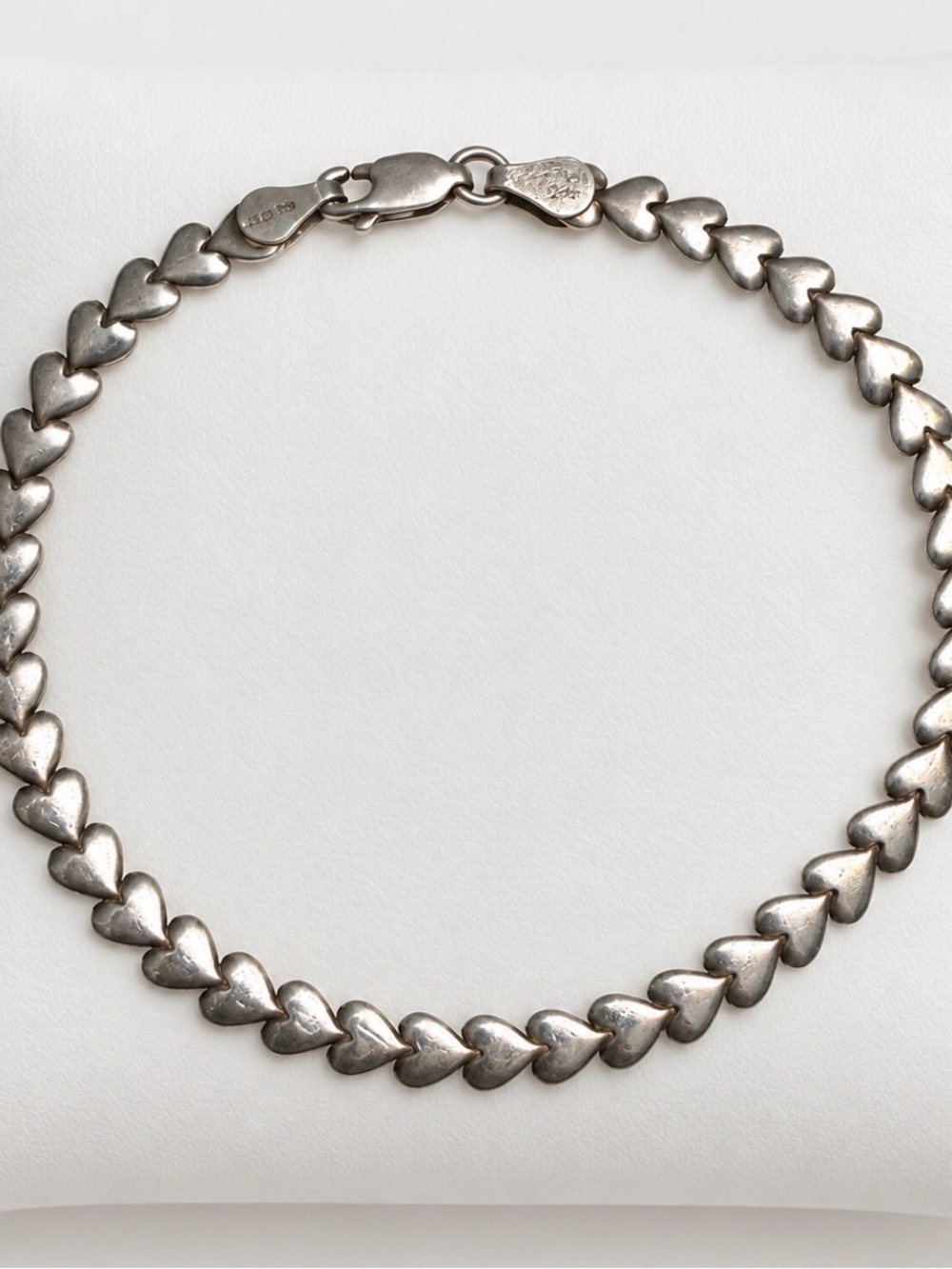 Vintage Italia. Sterling Silver Heart Link bracelet by Karizia